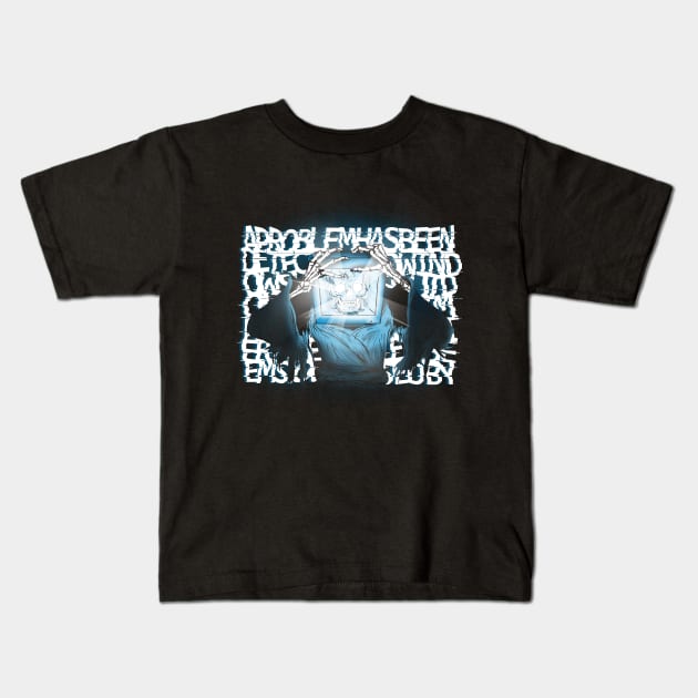 Blue Screen of Death Kids T-Shirt by Gil